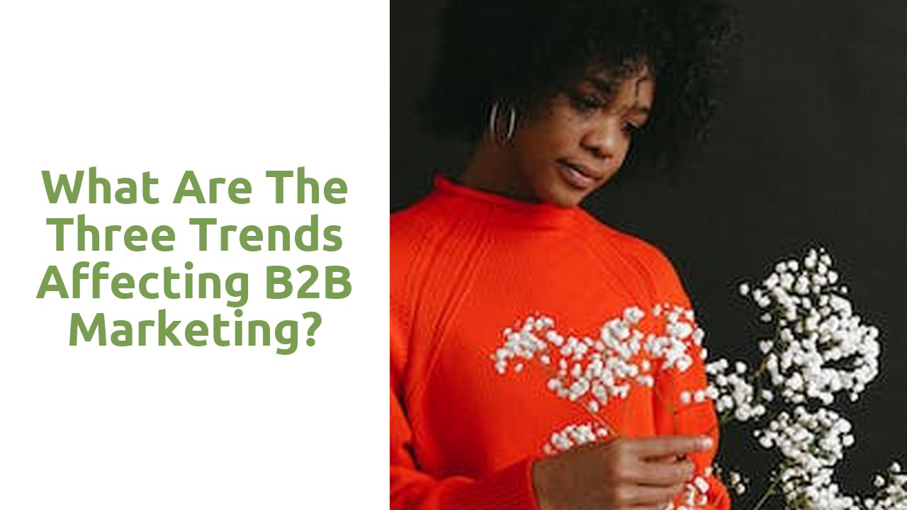 What are the three trends affecting B2B marketing?